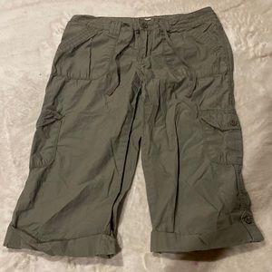 so y2k army green boy shorts